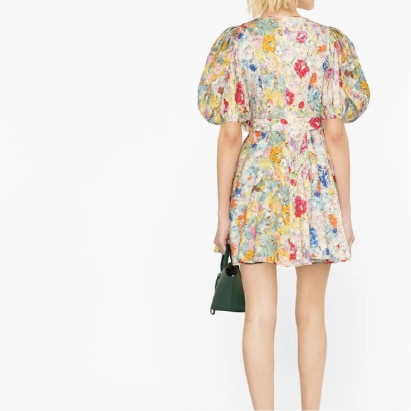 Zimmermann clover panelled mini dress New! size 4 including the belt - Picture 16 of 16